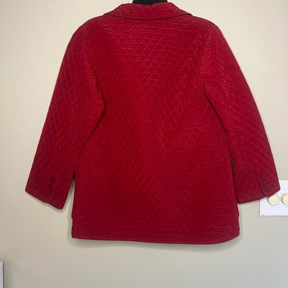 Vintage English Countryside Heritage Style Red Quilted Barn chore Jacket - Picture 9 of 14